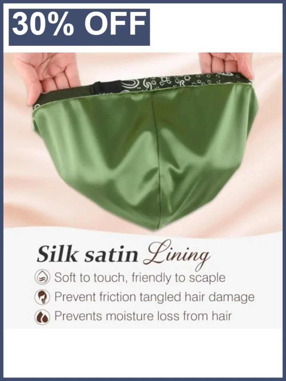 N/A satin lined